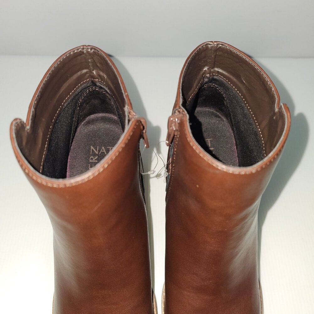 Naturalizer Madalynn Strap Ankle Boot Women 9 Brown Water Resistant Lug Sole NEW - Picture 9 of 14
